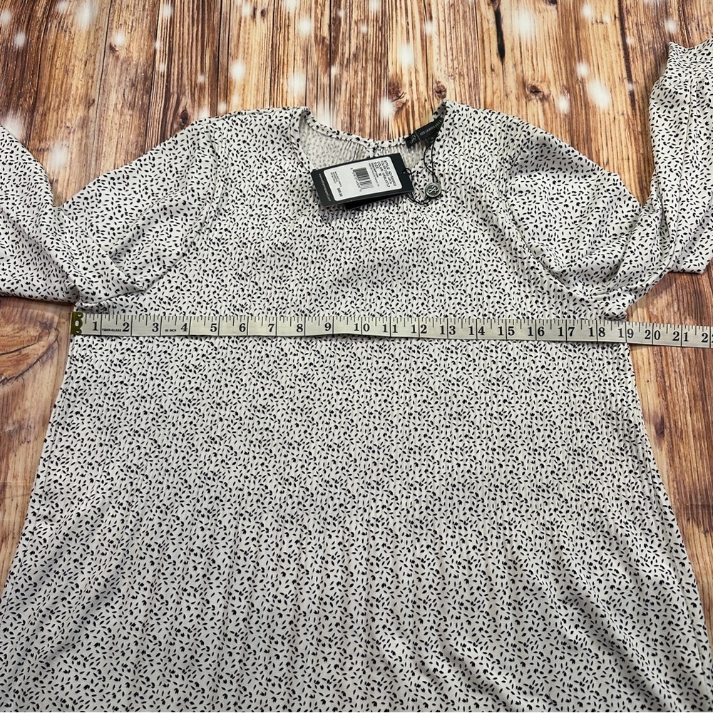 ADRIANA PAPEL PRINT KNIT PLEATED TRAPEZE TOP SIZE MEDIUM - Picture 9 of 13